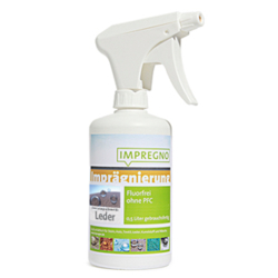 IMPREGNO Leder Imprägnierung, Fluorfreies Hydrophobiermittel für alle Ledersorten, 0,5 Liter - Sprühflasche 140231