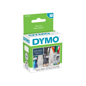 DYMO LW Vielzweck Etiketten, 13 x 25 mm, 2-reihig, weiß ablösbar