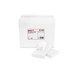 Plock GmbH Hygienebeutel, weiß, Hygienebeutel aus PE, 8 + 6 x 27 cm, 1 Paket = 50 Boxen x 30 Stück AG-985