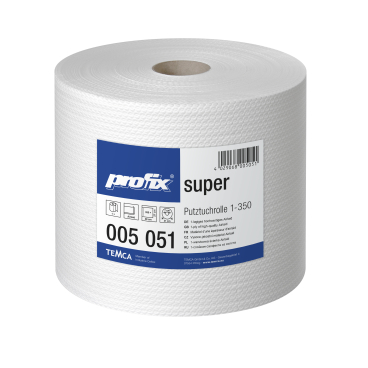profix® super Wischtuchrolle, 38 x 27 cm, hochweiß 1 Paket = 1 Rolle = 350 Abrisse - Bild-Darstellung des Produktes 1