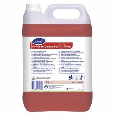 TASKI Sani Cid Pur-Eco W1e Sanitärreiniger 1 Karton = 2 Kanister à 5 Liter - Bild-Darstellung des Produktes 1