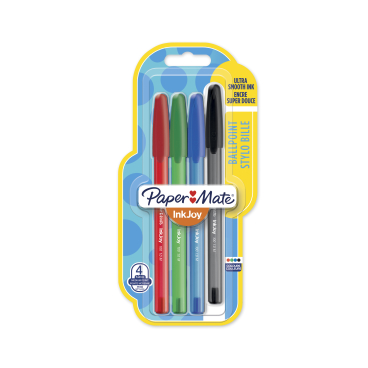 Paper Mate Kugelschreiber InkJoy 100, M / 1,0 mm, 4 Farben 1 Packung = 4 Kugelschreiber kaufen