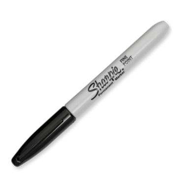 Sharpie Permanentmarker, Fein, schwarz 1 Stift - Bild-Darstellung des Produktes 1