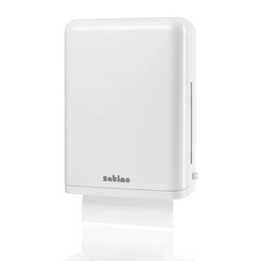 Satino Falthandtuchspender large, PT3-kompatibel Farbe: weiß, Maße: 32,7 x 44 x 15,1 cm - Bild-Darstellung des Produktes 1