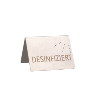 APS Tischaufsteller, Desinfiziert, 2-sprachig Maße (B x L x H): 5 x 4,5 x 3,5 cm - Bild-Darstellung des Produktes 1