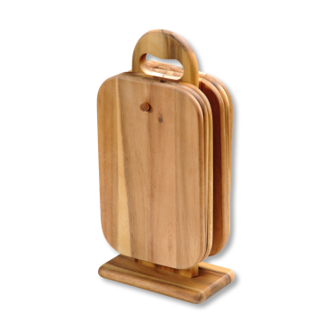 Kesper Holzständer mit Frühstücksbrettchen, 7-teiliges Set 1 Set - Bild-Darstellung des Produktes 1