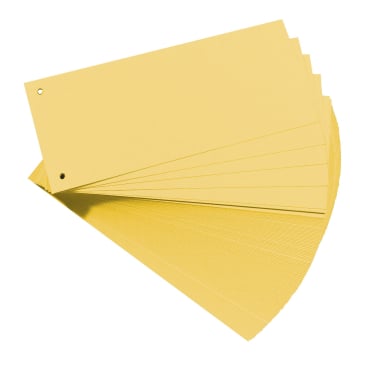 Herlitz Trennstreifen, gelocht 1 Packung = 100 Trennstreifen, gelb - Bild-Darstellung des Produktes 1