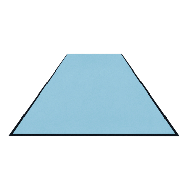 Schmutzfangmatte Colorstar, azurblau, waschbar, glatter Rücken Maße (B x T): 115 x 300 cm - Bild-Darstellung des Produktes 1