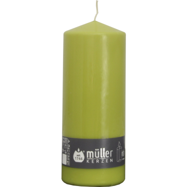 Müller Kerzen Stumpenkerze, maigrün 1 Packung = 4 Stück, (Ø x H): 78 x 200 mm - Bild-Darstellung des Produktes 1
