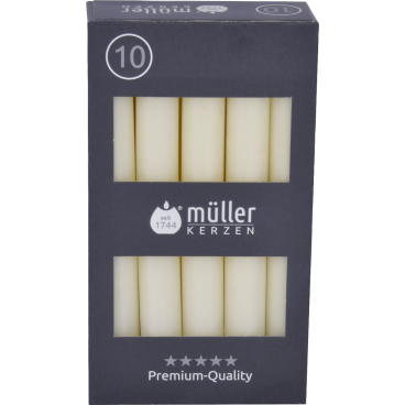 Müller Kerzen Tafelkerzen, vanille 1 Packung = 10 Stück, (Ø x H): 20 x 175 mm - Bild-Darstellung des Produktes 1