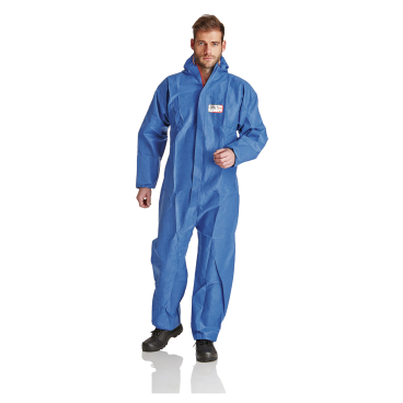 ProSafe® 1 FR Schutzanzug, Kapuze, flammhemmend, blau 1 Karton = 50 Stück, Größe XL, PSA Kategorie 3 - Bild-Darstellung des Produktes 1