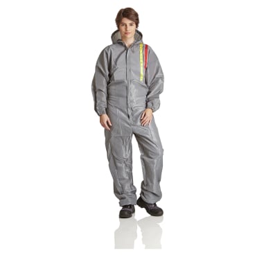 Mehrweg- Lackieroverall, Kapuze, grau, PSA Kategorie 1 1 Stück, Größe XL, einzeln verpackt - Bild-Darstellung des Produktes 1