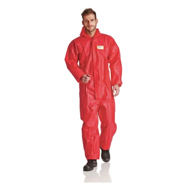 ProSafe® Einweg-Overall Light, Kapuze, rot, PSA Kategorie 3 1 Stück, Größe XL - Bild-Darstellung des Produktes 1
