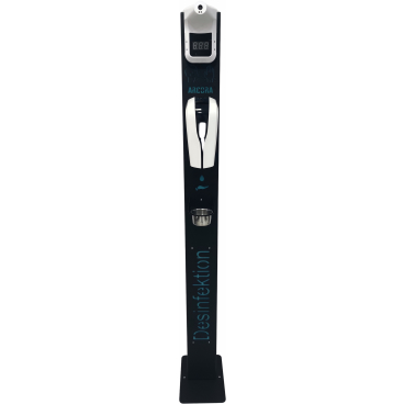 ARCORA Hygienesäule PREMIUM, schwarz 1 Stück - Bild-Darstellung des Produktes 1