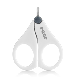 reer GmbH reer Baby Nagelschere BabyCare, Nagelschere für die sichere Pflege von zarten Baby-Fingernägeln, 1 Stück inkl. Schutzhülle 81060
