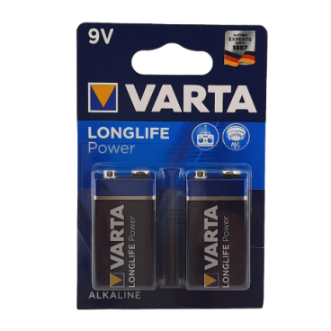 VARTA Batterie Longlife Power 9V, E-Block 1 Packung = 2 Stück - Bild-Darstellung des Produktes 1
