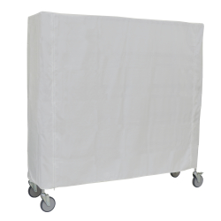 novocal GmbH novocal Abdeckhauben für Sortierregalwagen, weiß, Schutzhülle aus 100 % Polyester, Gesamtmaße (B x T x H): 912 x 457 x 1850 mm H49B