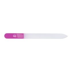 Becker Solingen YES Solingen Nagelfeile aus Glas, 2-seitig, fein und grob, 14 cm, Feile für die optimale Nagelpflege, 1 Stück 95967