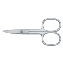 Becker Solingen ERBE Solingen Nagelschere, Kullenblatt, abrutschsicher, 9 cm, Schere mit griffiger Mikro-Zahnung, 1 Stück 91381