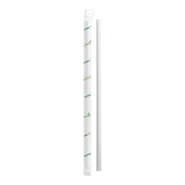 NATURESTAR Strohhalm aus Papier, Ø 6 mm 1 Packung = 100 Stück, weiß - Bild-Darstellung des Produktes 1