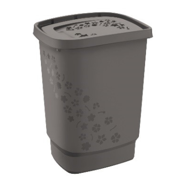 Rotho FLOWERS Wäschesammler, 55 Liter Farbe: anthrazit - Bild-Darstellung des Produktes 1