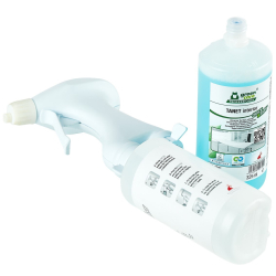 Tana Chemie GmbH TANA green care TANET interior QUICK&EASY Unterhaltsreiniger, Universeller Oberflächenreiniger für streifenfreie Sauberkeit, 325 ml - QUICK&EASY Duoflasche mit Sprühkopf 0713658