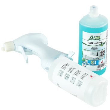 TANA green care TANEX performa QUICK&EASY Oberflächenreiniger 325 ml - QUICK&EASY Duoflasche mit Sprühkopf - Bild-Darstellung des Produktes 1