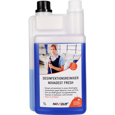 NOVADUR Novadest Fresh Desinfektionsreiniger Konzentrat 1000 ml - Flasche - Bild-Darstellung des Produktes 1