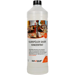 NOVADUR PRODUKTCHEMIE GmbH NOVADUR Klarspüler sauer , Verhindert Kalkschlieren und Wasserflecken, 1000 ml - Flasche 020.1021