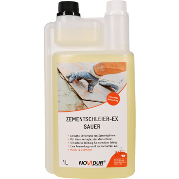 NOVADUR Zementschleier-EX sauer 1000 ml - Doppelhalsflasche - Bild-Darstellung des Produktes 1