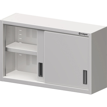 Stalgast Hängeschrank, Schiebetüren, Breite 1000 mm, Edelstahl Maße: (B x T x H) 1000 x 400 x 600 mm, verschweißt - Bild-Darstellung des Produktes 1