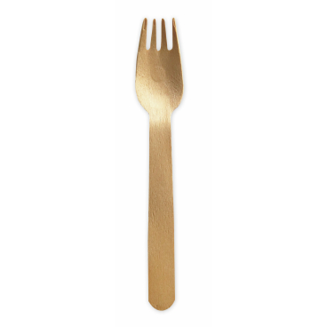 NATURESTAR Einweggabel aus Holz, wachsbeschichtet, 16 cm 1 Packung = 100 Stück - Bild-Darstellung des Produktes 1