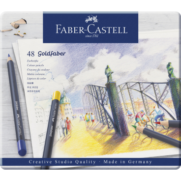 Faber-Castell Buntstifte Goldfaber 1 Packung = 48 Stifte, farbig sortiert - Bild-Darstellung des Produktes 1