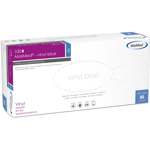 MaiMed® - vinyl blue Einmalhandschuhe Vinyl