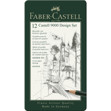 Faber-Castell Bleistifte Castell 9000 Design Set, 12er Packung 1 Packung = 12 Stifte - Bild-Darstellung des Produktes 1