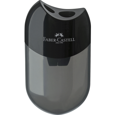 Faber-Castell Doppel Anspitzer, schwarz 1 Packung = 12 Spitzer - Bild-Darstellung des Produktes 1