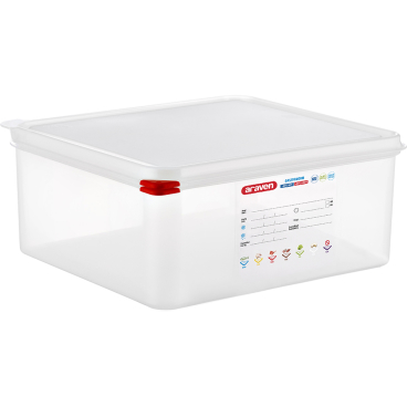 araven GN-Behälter mit Deckel, Polypropylen, GN 2/3 Volumen: 13,5 Liter - Bild-Darstellung des Produktes 1