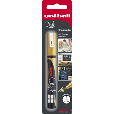 Faber-Castell uni-ball Kreidemarker, 1,8 - 2,5 mm Farbe: gold - Bild-Darstellung des Produktes 1