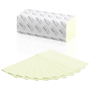 Papierhandtücher 25 x 23 cm, 2-lagig 1 Karton = 3.200 Tücher, grün - Bild-Darstellung des Produktes 1