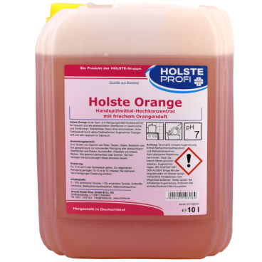 HOLSTE Profi Orange Handspülmittel 10 l - Kanister - Bild-Darstellung des Produktes 1