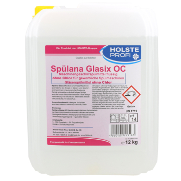 HOLSTE Spülana Glasix OC (K 113) Gläserspülmittel 12 kg - Kanister - Bild-Darstellung des Produktes 1