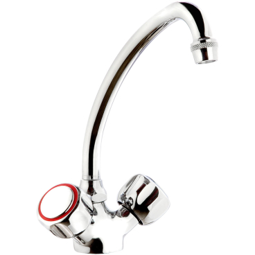 Monolith Küchenarmatur Edelstahl, zwei Mischventile 1 Stück - Bild-Darstellung des Produktes 1