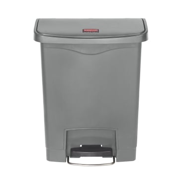 Rubbermaid Tretmülleimer Slim Jim® Step-On, Kunststoff, 30 Liter Farbe: grau - Bild-Darstellung des Produktes 1