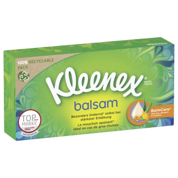 KLEENEX® Taschentuchbox Balsam, 4 lagig 1 Box = 56 Tücher - Bild-Darstellung des Produktes 1