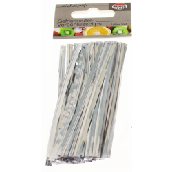 Reinex Chemie GmbH Reinex Verschlussclips für Gefrierbeutel Pack, Aluminium, Gefrierbeutel-Verschlussclips im 100er Pack, 1 Packung = 100 Stück 19260