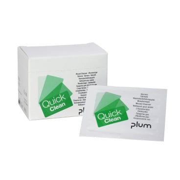 Plum QuickClean Wundreinigungstücher, steril 1 Packung = 20 Stück, einzeln verpackt - Bild-Darstellung des Produktes 1