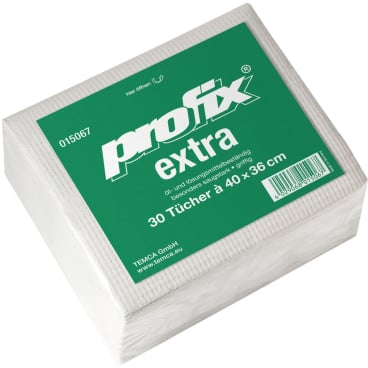 profix® extra Wischtücher, 36 x 40 cm, 4-lagig, naturweiß 1 Karton = 20 Pakete à 30 Tücher = 600 Tücher - Bild-Darstellung des Produktes 1