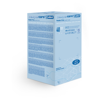 Sempercare® latex Untersuchungshandschuh 1 Packung = 40 Paar, Größe L (9) - Bild-Darstellung des Produktes 1