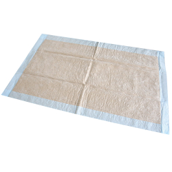 Franz Mensch GmbH HYGOSTAR® Care Bettunterlage, naturfarben, Patientenunterlage für die Inkontinenzversorgung im Kranken- und Pflegebereich, 1 Karton = 100 Stück, lose, 12 Lagen, Maße: 60 x 90 cm 52791