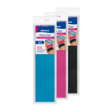 Lifemed® Physio-Tape-Streifen 1 Packung = 2 Stück, 1 m x 5 cm - farbig sortiert - Bild-Darstellung des Produktes 1